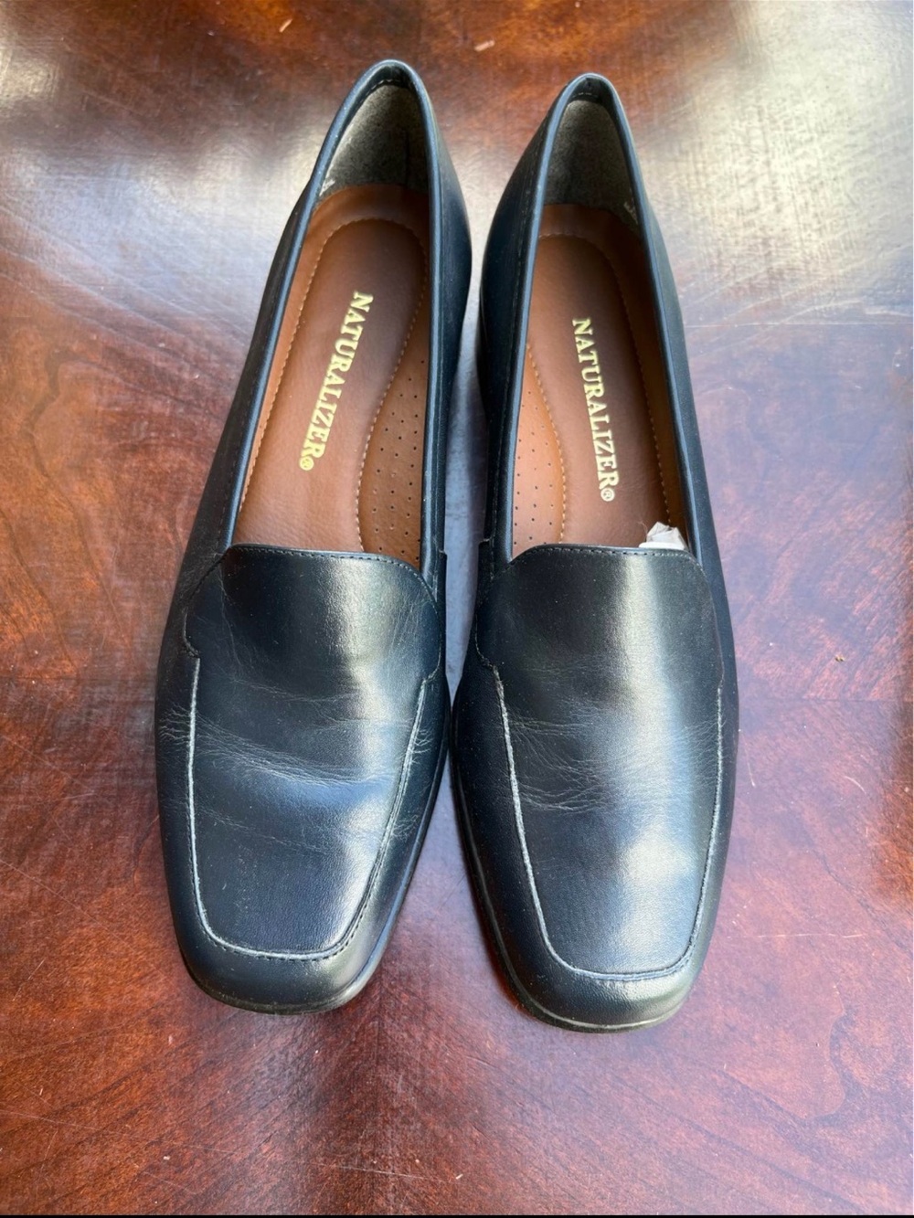 Navy Leather Naturalizer Woman’s Slip On Dress Shoes Vintage 7.5